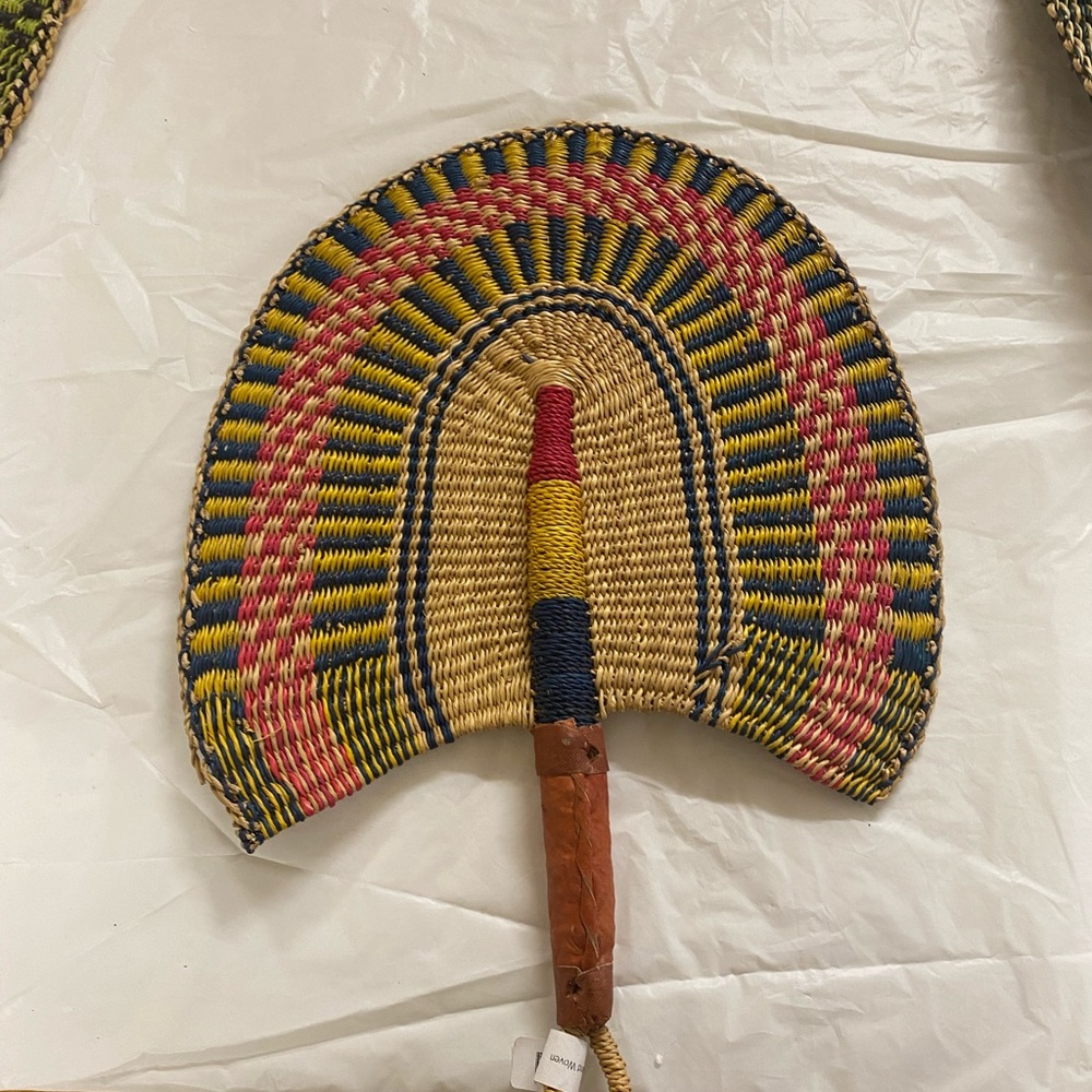 Handwoven fan.
